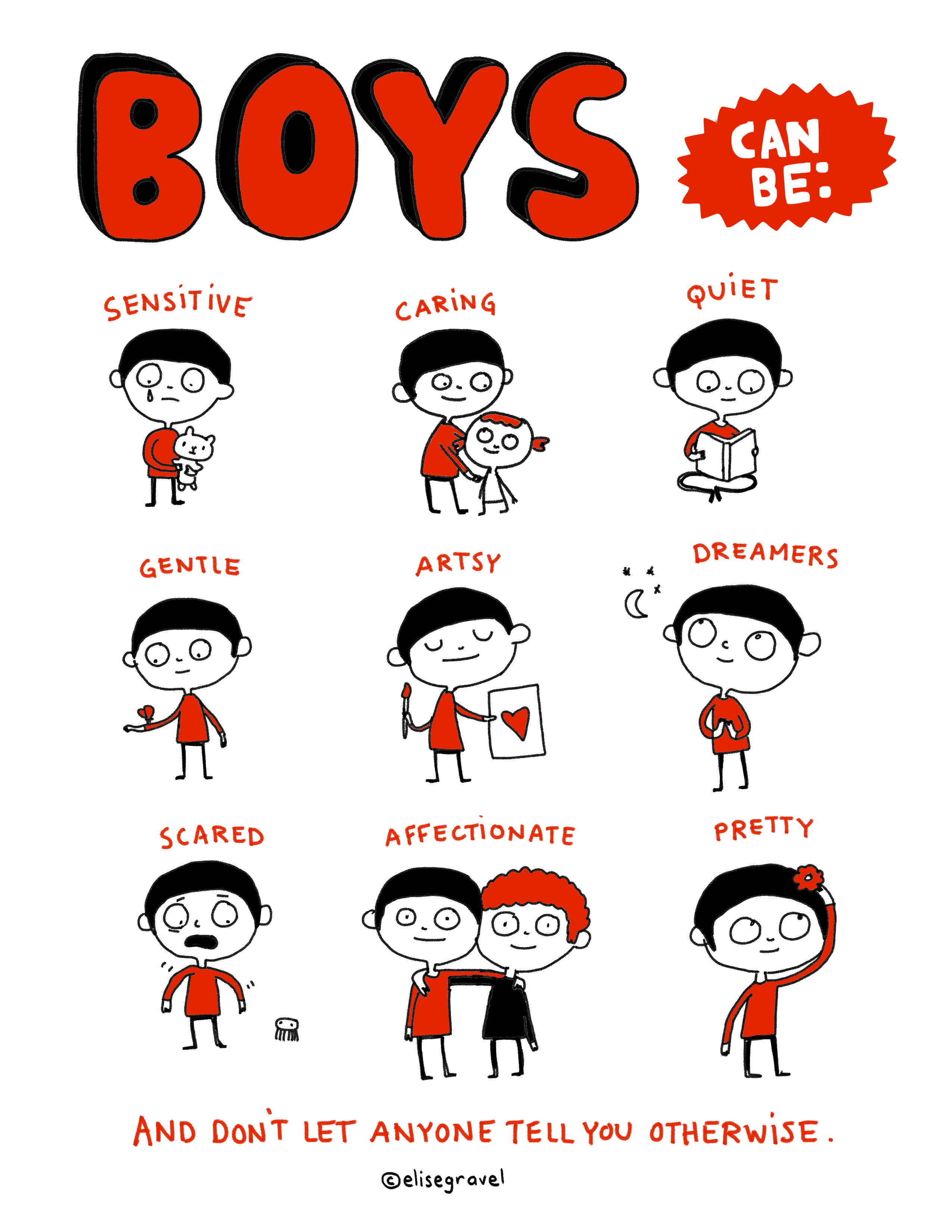 Boys can be