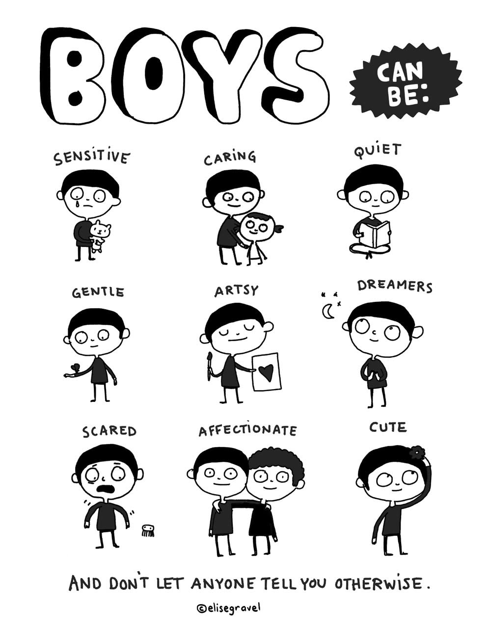 Boys can be