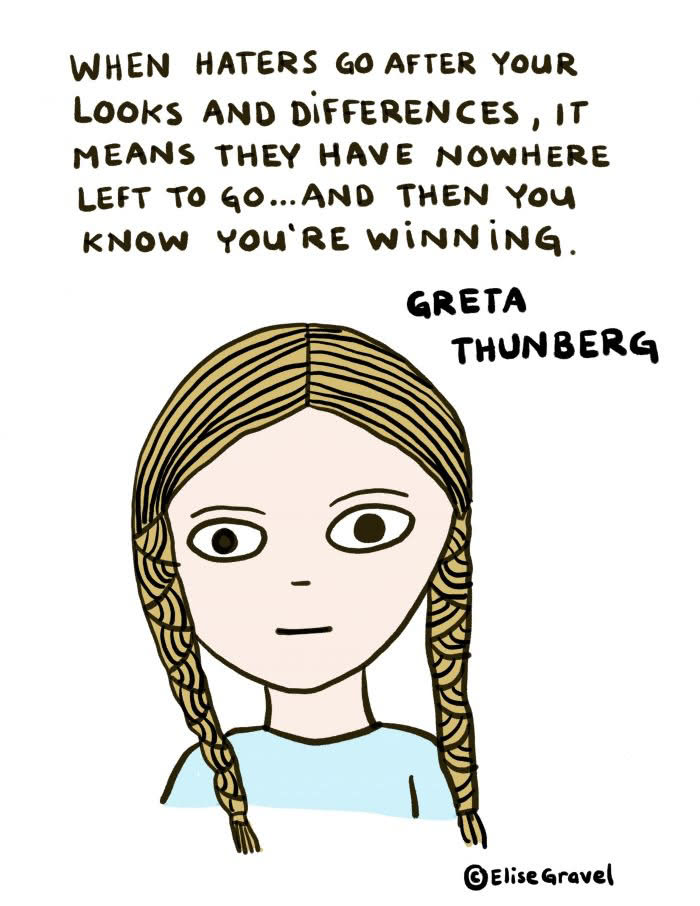 Greta Thunberg quote Elise Gravel
