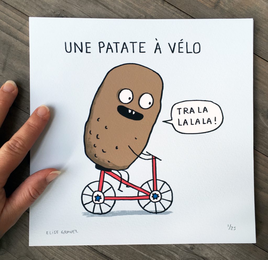 Une patate à vélo - Elise Gravel main image 1