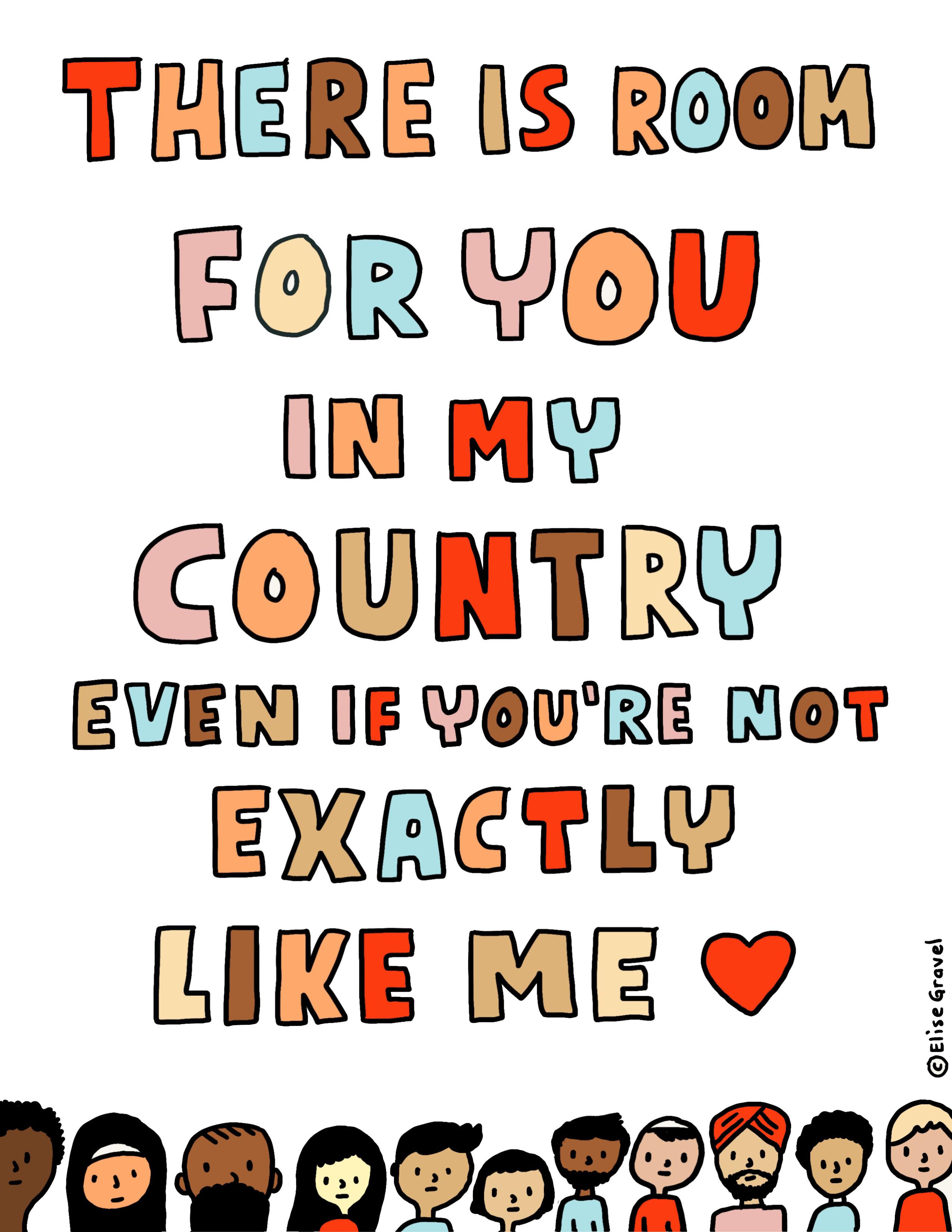 There is room for you in my country
